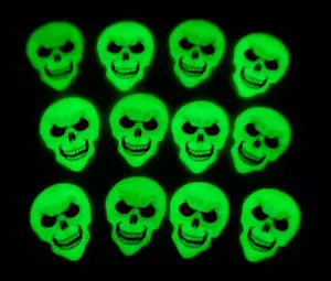12 PÚAS DE GUITARRA CLARA PARA PICKER CALAVERA MONSTRUO - HOT PICKS - ¡BRILLA EN LA OSCURIDAD! - Imagen 1 de 4