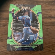 2023 FRANK VIOLA PANINI SELECT #60 NEON GREEN PRIZM #ED 49/75!!