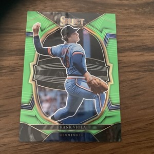 2023 FRANK VIOLA PANINI SELECT #60 NEON GREEN PRIZM #ED 49/75!!