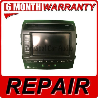10-11 Toyota Land Cruiser OEM Navigation Radio Screen Display Repair Service Foto 1 de 4