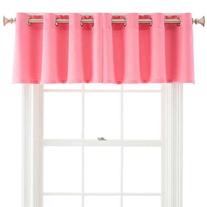 Liz Claiborne Kathryn Grommet Insert Valance, Pink and Blue available, 50 x 18 - Picture 1 of 4