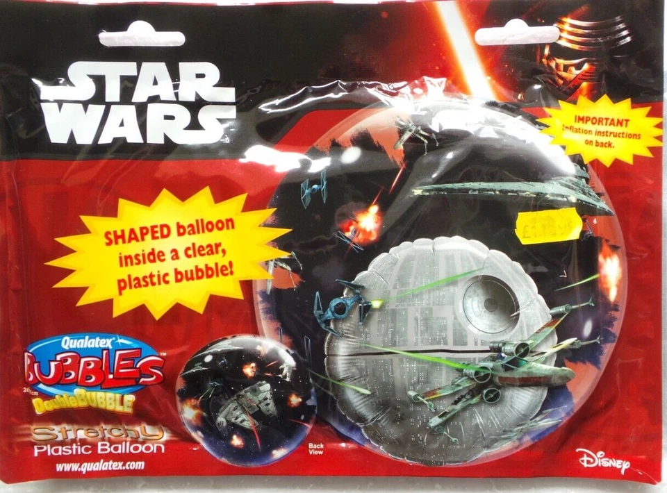 Qualatex Double Bubble 24" (61cm) Balloon in a Balloon Star Wars Death Star - Image 1 of 1