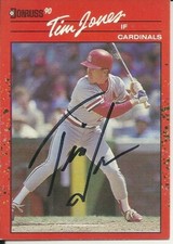 Tim Jones St. Louis Cardinals Personally Autographed Card