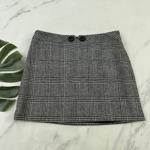 The Limited Vintage Y2k karierter Minirock Größe 4 schwarz weiß Hahnentritt Academia - Bild 1 von 10