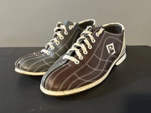 Brunswick Men's Sz 11.5 Bowling Shoe Genuine Leather Vintage Retro Official - Picture 1 of 7