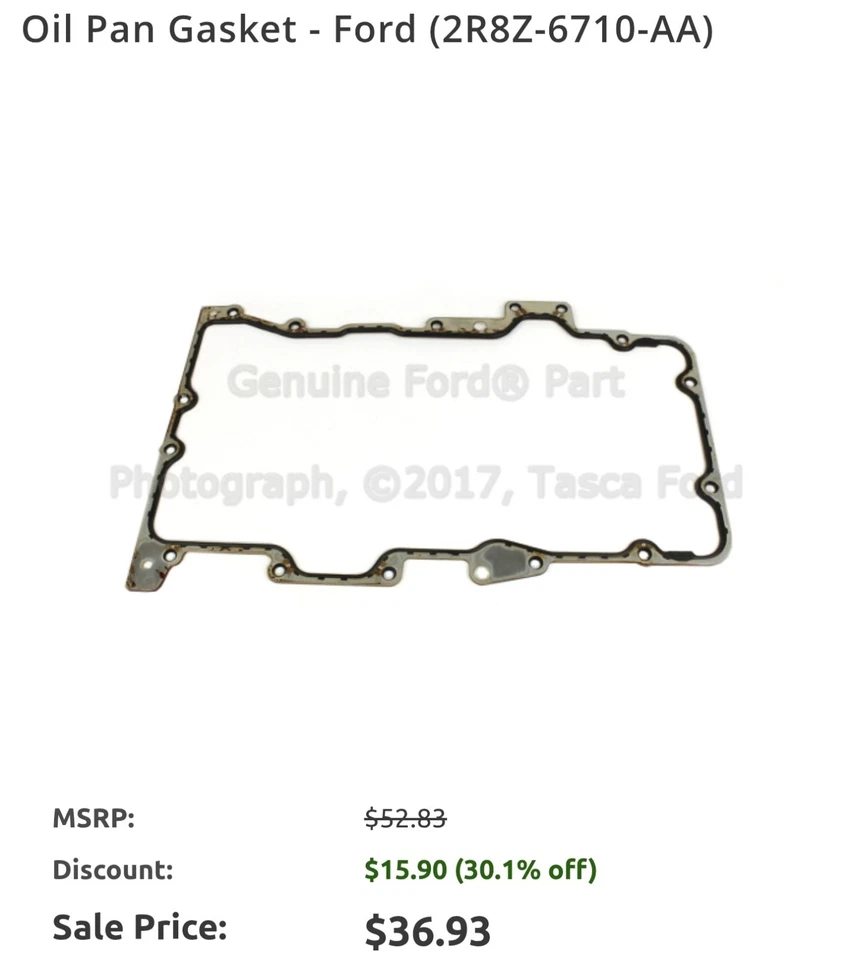 Junta da panela de óleo 2R8Z-6710-AA - Imagem 1 de 4