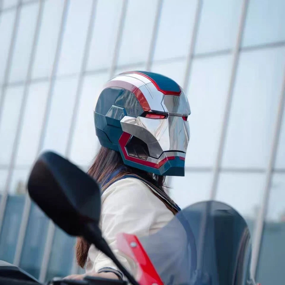 1/1 Iron Man Iron Patriot Helmet Wearable Electric Voice-control Full Head Mask - Image 1 of 4