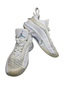 Nike Air Jordan XXXVI 36 Low Pure Money Mens Sz 9.5  White Silver DH0833-101  - Picture 1 of 11