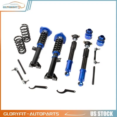 Front+Rear For 2010-2014 Mercedes-Benz C200 RWD Coilover Spring Adj. Height 4Pcs - Image 1 of 4
