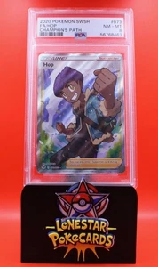 Hop 073/073 - PSA 8-Champions Path Arte Completo Entrenador Tarjeta Pokémon Clasificada 073/073 - Imagen 1 de 2