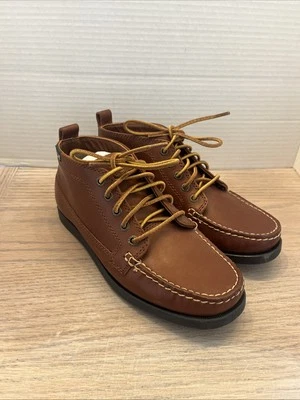 Коричневые кожаные мокасины Eastland Falmouth Camp Moc • опрятные лодочные туфли размер 6 - Изображение 1 из 4