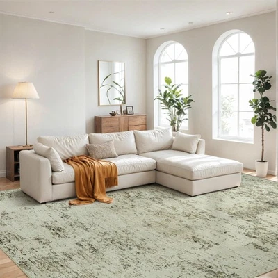 Area Rug Living Room Rugs: 8x10 Machine Washable Rugs Large Modern Soft Non S... - Image 1 of 4