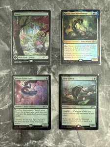 MTG 2025 Year Of The Snake Foil Promo Set Of 4 Different Cards in NM English - Picture 1 of 1