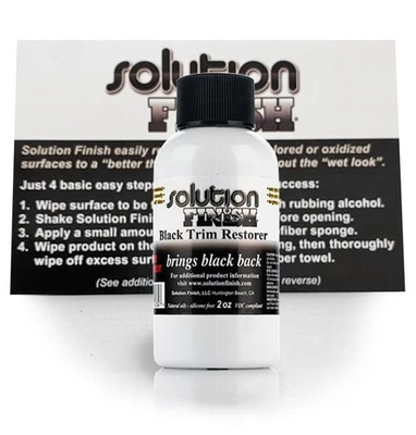 RESTAURADOR DE MOLDURAS ACABADO SOLUCIÓN - PARACHOQUES NEGRO - REVIVE MOLDURAS - TRAE NEGRO DE VUELTA - Imagen 1 de 4