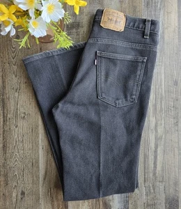 Vintage 70s/80s Levi's Jeans USA Made Gray Denim | W34 L30.5 | Small "e" Tag - Picture 1 of 13