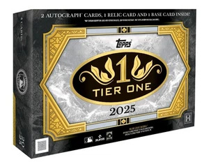 2025 Topps Tier One Baseball Factory Sealed Hobby Box Presale! 2 Auto, 1 Relic - Picture 1 of 1