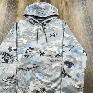 Under Armour Forest Camo Hoodie Mens M Sweatshirt Storm Deer Hunting Sweater NWT - Picture 1 of 12
