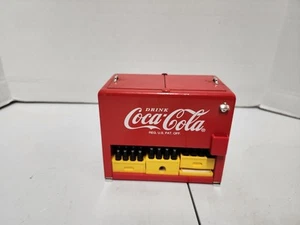 Coca-Cola Coke Stamp Holder Diecast Toy Cooler With 3 Sets Of Bottles - 1996 - Picture 1 of 10