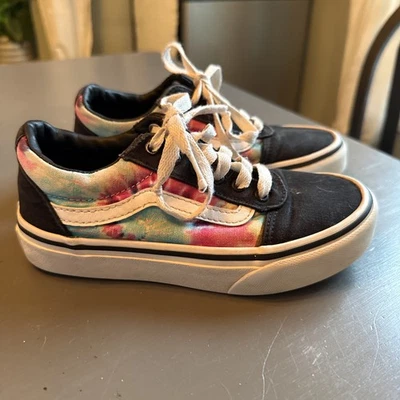 Vans Old Skool Espiral Tie Dye Multi Zapatos de Skate Niños Niñas Talla 13 Zapatos de Lona Foto 1 de 4
