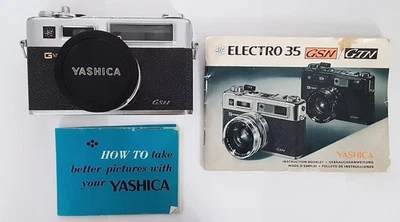Yashica Vintage Electro GSN 35  Rangefinder Camera with 45 mm Lens, Untested - Image 1 of 4