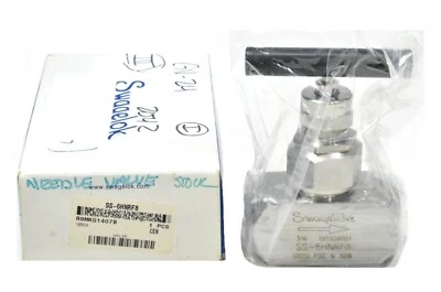 Swagelok SS-6HNRF8 Stainless Steel Union-Bonnet Needle Valve Female 1/2" NPT - Image 1 of 3