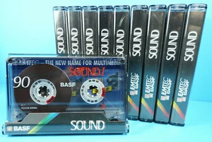 ๐ 10x BASF SOUND I 90 * IEC I Type 1 * Kassetten Cassettes ะบะฐััะตัั * 2000 ๐ - Picture 1 of 3