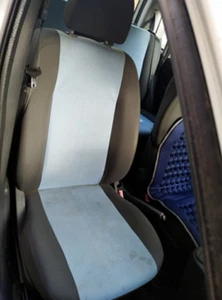 FIAT PANDA 2003-2012 COPRISEDILI COMPLETI NERO CON RILIEVO CIRCOLARE - Picture 1 of 16