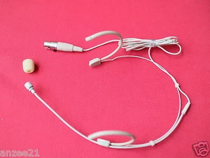 New Wireless Cardioid Headset Microphone For Shure UR SLX ULX PGX TA4F mini - Afbeelding 1 van 6