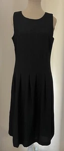 Chadwicks of Boston Versatile Sheath Dress Woman's Size 6T BLACK Fully Lined - Picture 1 of 9
