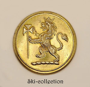Lieferknopf. Kriechender Löwe. Englischer Adel, Großbritannien, 19. Jh. 28mm - Bild 1 von 4