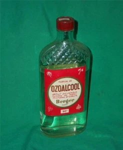OLD PARFUM 40 90 GLASS PERFUME BOTTLE OZOALCOOL BERGER PARIS FRANCE BAKELITE CAP - Picture 1 of 4
