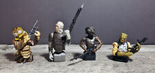 Star Wars Gentle Giants Bounty Hunter Lot/ 4 Bust-Ups Zuckuss Dengar 4-Lom Bossk