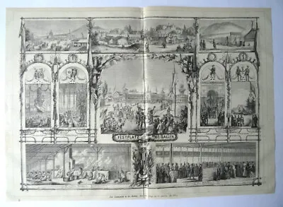 Das Schützenfest In St. Gallen. Nach Einer Skizze Von C. Jauslin, Holzstich 1874 • 1€