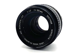 [Exc+] Minolta MC Rokkor-PF 50mm f/1.7 MF Standard Lens from Japan #112 - Picture 1 of 13