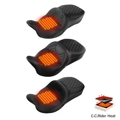 Asiento hamaca térmica apto para Harley Touring 2009-2023 Foto 1 de 4