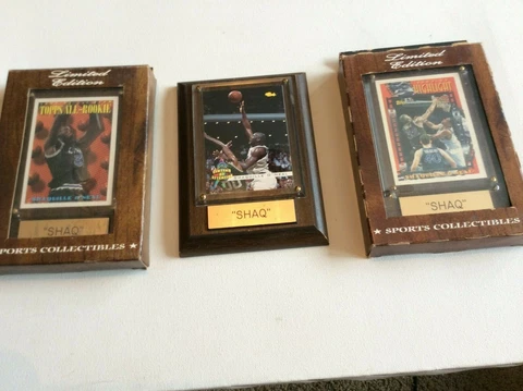 SHAQUILLE O'NEAL PLAQUE'S NBA SPORTS CARDS sports collectibles limited edition Cover