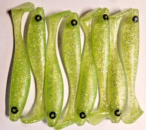 4" Swimbait, Green Apple, 4er Pack, Dee's Baits - Bild 1 von 1