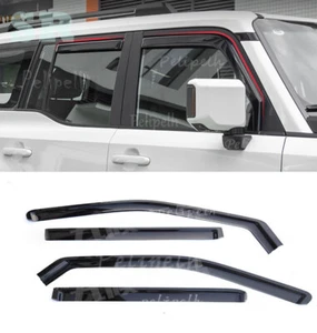 Embedded Black Window Visor Rain Guard Deflector Fits Land Cruiser LC250 2024-26 - Picture 1 of 7
