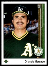1989 Upper Deck #624 Orlando Mercado Oakland Athletics