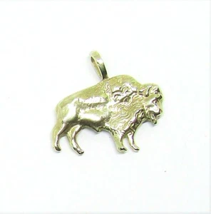 STERLING SILVER BUFFALO PENDANT #86G200334 - Picture 1 of 2