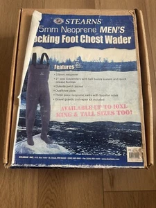STEARNS New Stocking Foot Chest Waders New in Box 3.5mm Neoprene Size XX Large - Picture 1 of 7