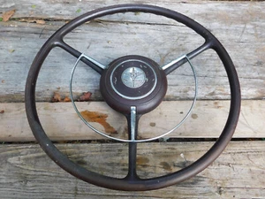 Dodge 1939 volante bocina botón y anillo de bocina 18" ORIGINAL - Imagen 1 de 14