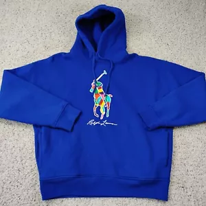 Polo Ralph Lauren Pullover Herren mittelblau Big Pony Hoodie The Big Fit Oversized - Bild 1 von 17