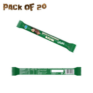 ION Milk Chocolate Sticks with Hazelnuts, 35g (Pack of 20)