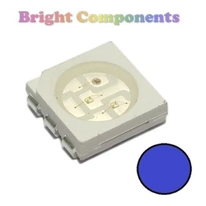 10 x Blue PLCC-6 LED (SMD SMT 5050) - Ultra Bright - UK Seller - Imagen 1 de 1