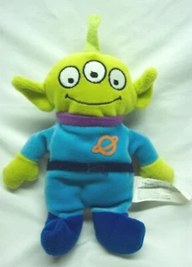 VINTAGE Walt Disney Store Toy Story GREEN ALIEN 8" Bean Bag Stuffed Animal Toy - Picture 1 of 3