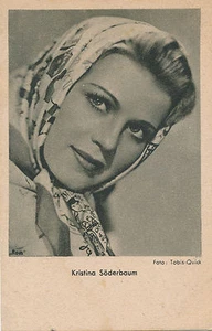 Autograph card by actress Kristina Söderbaum (C50) - Picture 1 of 2