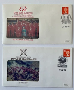 1989 Frecce rosse e battaglia Killiecrankie foto primo giorno copertine x 2 - RefM26 - Foto 1 di 3