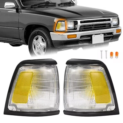Corner Lights For Toyota Pickup 2WD1992-1995 #TO2521127 Black Trim Pair Foto 1 de 4