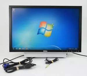 Dell 2407WFPb 24" LCD Monitor VGA DVI w/ Speaker Grade B - Picture 1 of 9